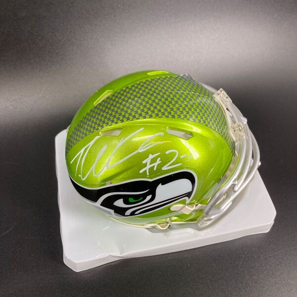 NFL - Seahawks Tariq Woolen Signed Flash Mini Helmet