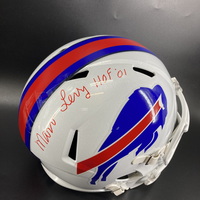 HOF - Bills Marv Levy Signed Replica Speed Helmet