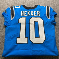 International Series - Panthers Johnny Hecker Game Used Jersey (11/10/24...