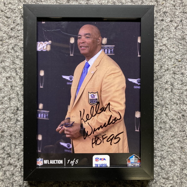 HOF - Chargers Kellen Winslow NFL Auction Exclusive Signed 5x7 Framed Ph...