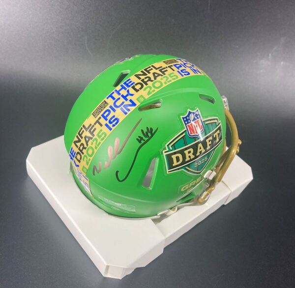 NFL - Patriots Will Campbell Signed NFL Draft Mini Helmet