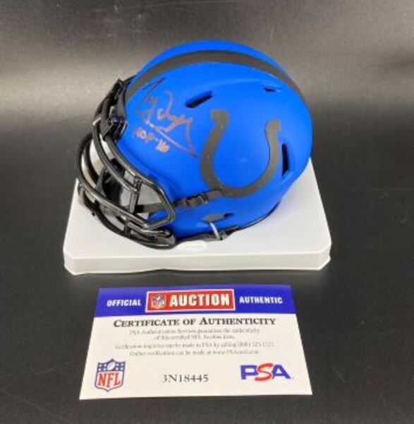 HOF - Colts Tony Dungy Signed Rave Mini Helmet