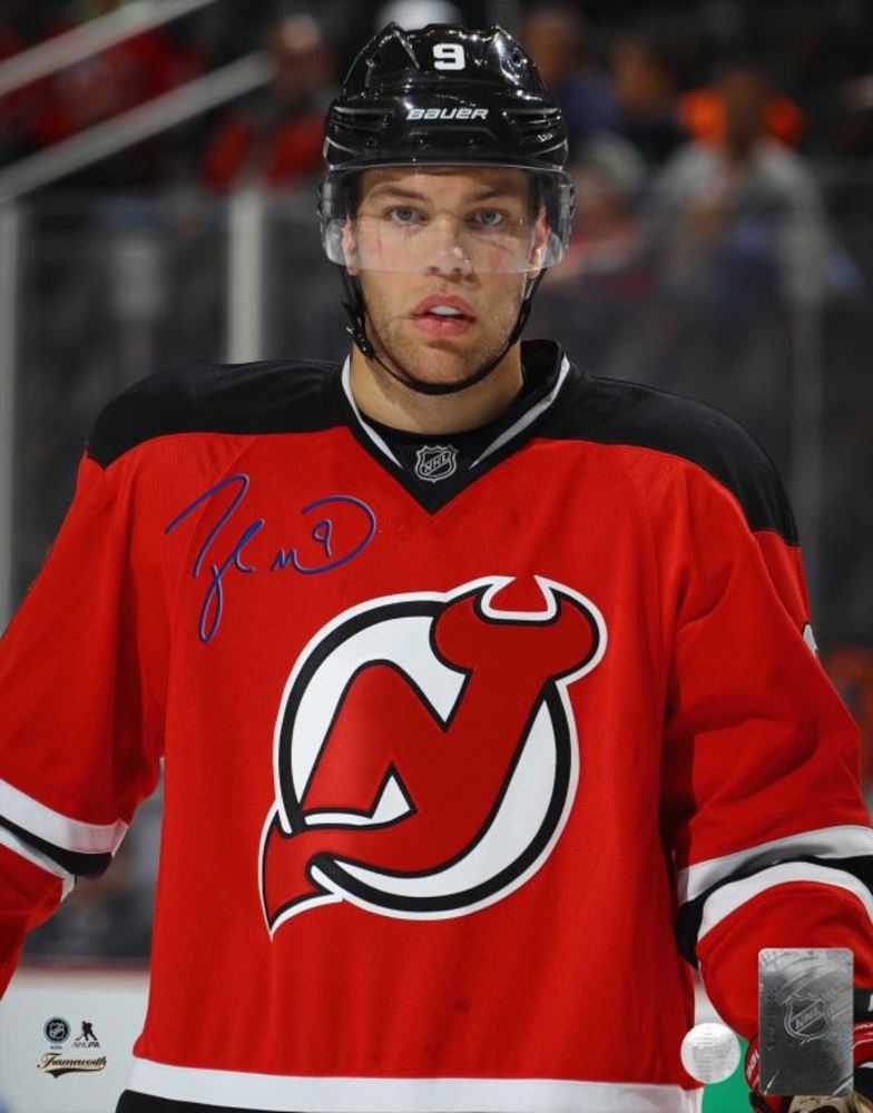 Taylor Hall - Signed 8x10 Unframed Devils Red Close-Up