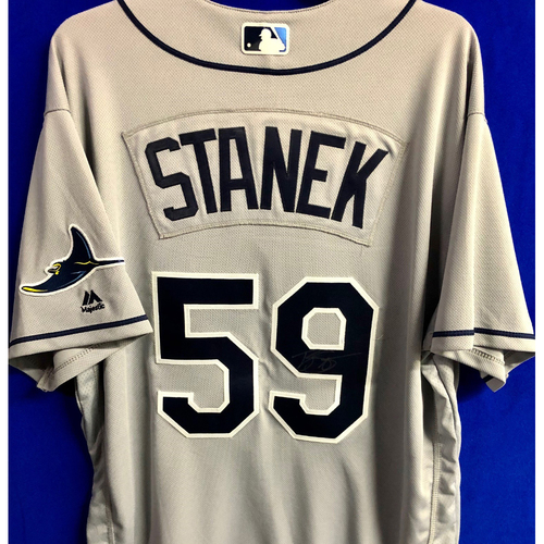 Photo of Team Issued 20th Anniversary Autographed Jersey: Ryne Stanek