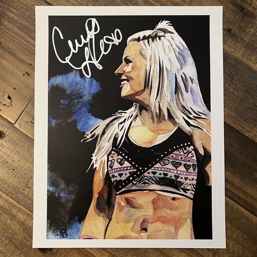 Candice LeRae: One Tough Cookie SIGNED 11x14 Rob Schamberger Art Print