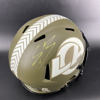 NFL - Rams Stetson Bennett signed authentic Salute to Service helmet