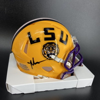 NFL - Giants  Malik Nabers  Signed LSU Mini Helmet