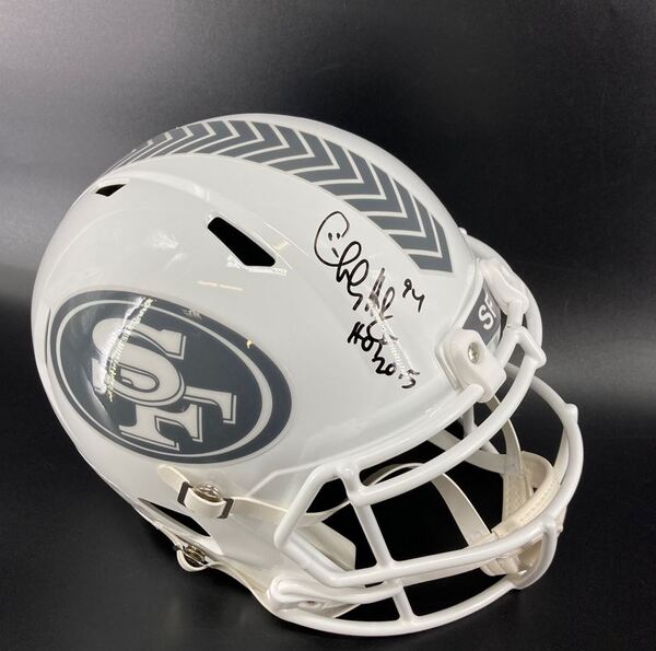 HOF - 49ers Charles Haley Signed Replica STS Helmet