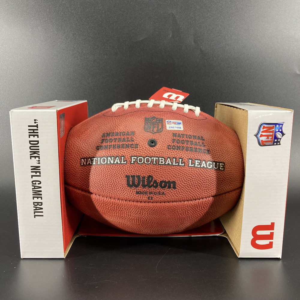 NFL Auction NFL 49ers Tyrion DavisPrice Signed Authentic Football