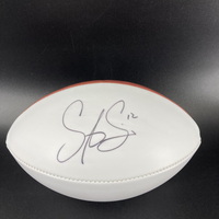 NFL - Panthers Steve Smith Signed Panel Football