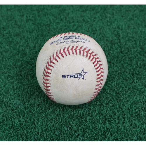 Photo of 2026 Game-Used Baseball. Pitcher: Ryan Weiss, Batters: Alex Freeland/Shohei Ohtani- Walk/Ground Out