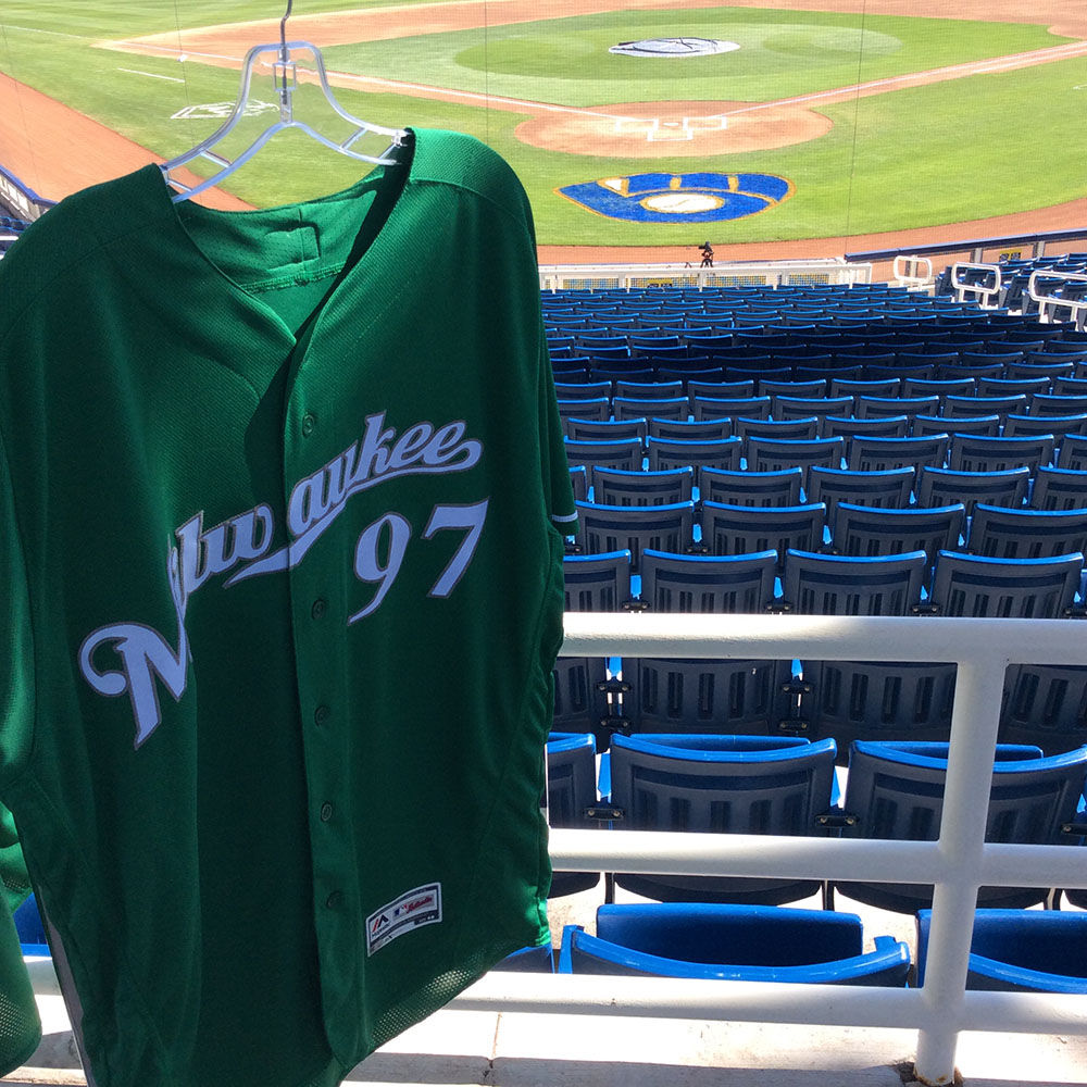 Jake Gatewood 2018 TeamIssued St. Patrick's Day Jersey MLB Auctions