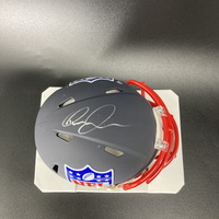 NFL - Giants Theo Johnson Signed Blue Shield Mini Helmet