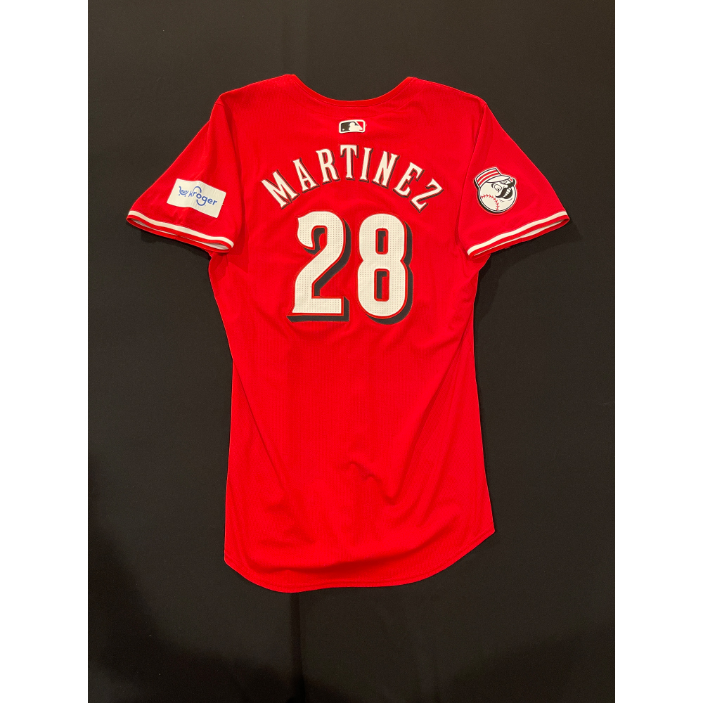 Nick Martinez -- 2024 Game-Used Red Alternate Jersey -- Size 42