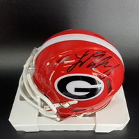 NFL - Georgia Ladd McConkey Signed Mini Helmet