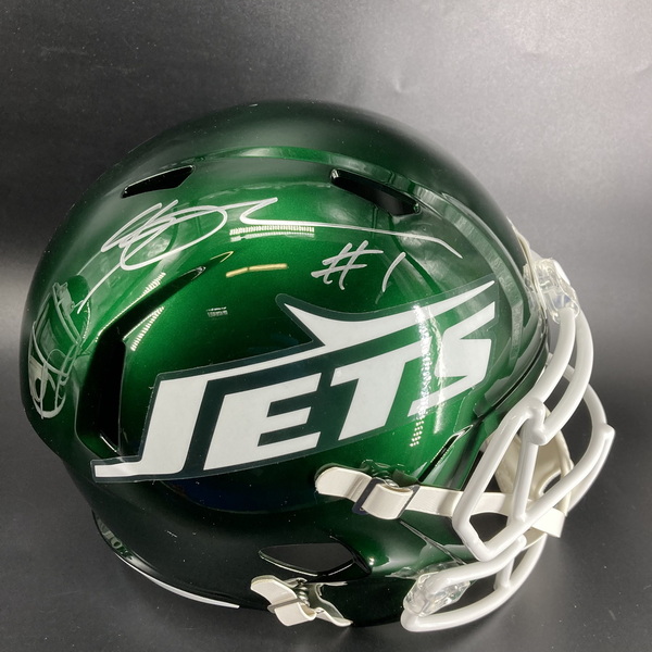 NFL - Jets Sauce Gardner Signed Replica Speed Helmet