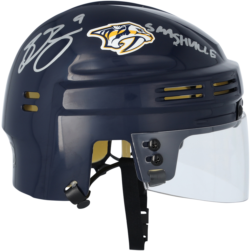 Filip Forsberg Nashville Predators Autographed Navy Mini Helmet with 