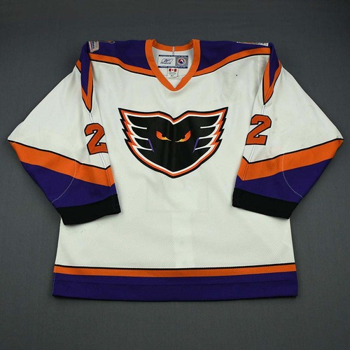 Image of Meyer, Freddy<br>White Set 1 10th Anniversary Patch (auto, "A" removed)<br>Philadelphia Phantoms<br>2005-06<br>#2