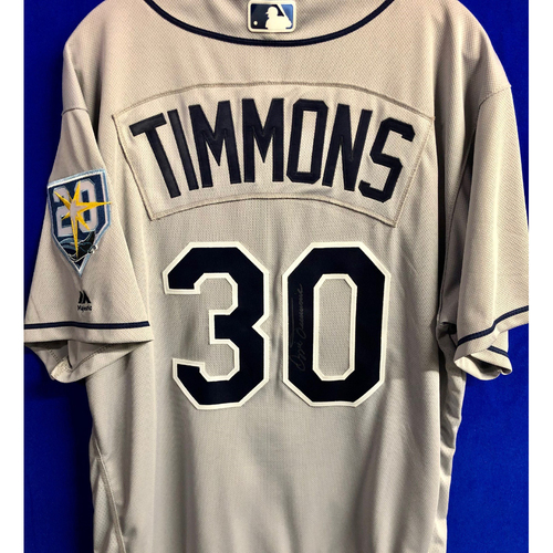 Photo of Team Issued 20th Anniversary Autographed Jersey: Ozzie Timmons