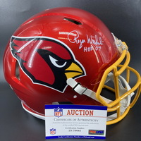 HOF - Cardinals Roger Wehrli Signed Authentic Flash Helmet with "&q...
