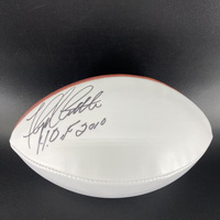 HOF - Broncos Floyd Little Signed Panel Ball With HOF 2010 Inscription