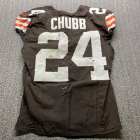 Crucial Catch - Browns Nick Chubb Game Used Jersey (10/27/24) Size 42 wi...