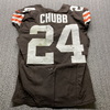 Crucial Catch - Browns Nick Chubb Game Used Jersey (10/27/24) Size 42 with Captains Patch