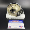 HOF - Saints Morten Andersen Signed Mini Helmet with HOF 17 Inscription