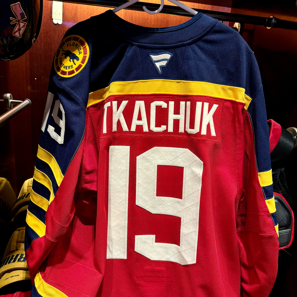 Matthew Tkachuk Florida Panthers #19 2026 NHL Winter Classic Game-Issued Red Jersey - Size 58