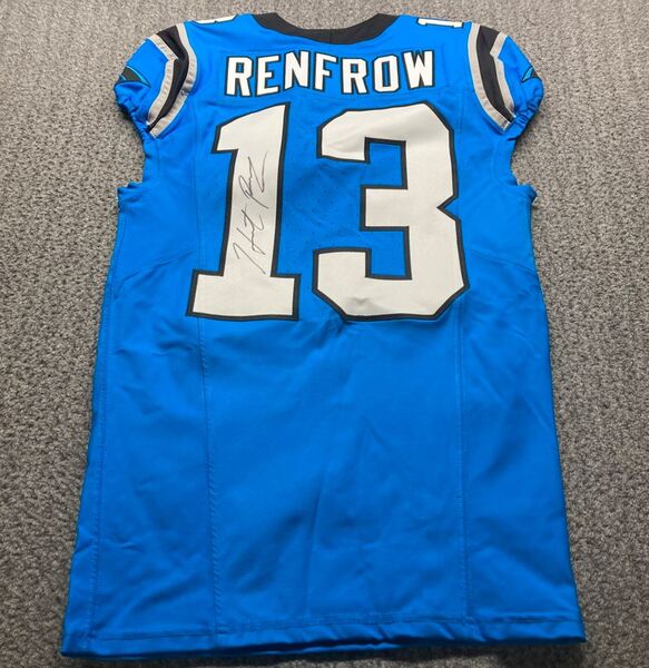 Crucial Catch - Panthers Hunter Renfrow Signed Game Issued Jersey Size 38