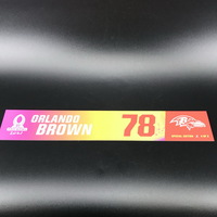 NFL - Ravens Orlando Brown 2021 Pro Bowl Locker Nameplate Special Editio...