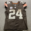 Crucial Catch - Browns Nick Chubb Game Used Jersey (10/27/24) Size 42 with Captains Patch