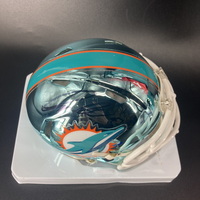 Dolphins - Kiko Alonso Signed Chrome Mini Helmet