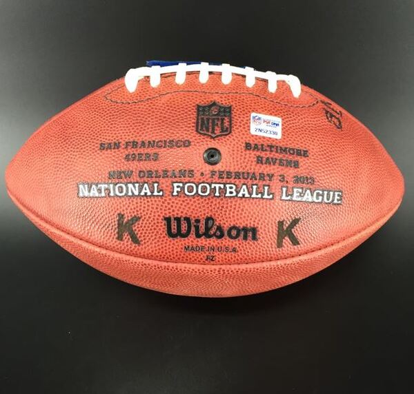 NFL - Super Bowl 47 Game used K Ball