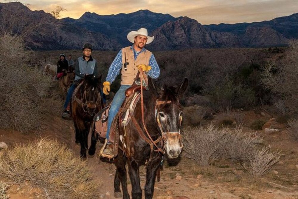 Red Rock Canyon Sunset Horseback Ride & BBQ Dinner