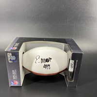 Jets - Elijah Moore Signed Mini Football With Jets Logo