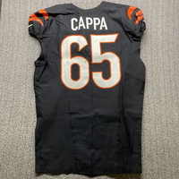 Crucial Catch - Bengals Alex Cappa Game Used Jersey (10/6/2024) Size 48