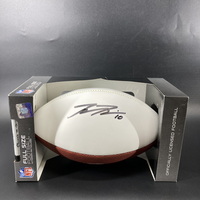 Jets - Braxton Berrios Signed Panel Ball With Jets Logo