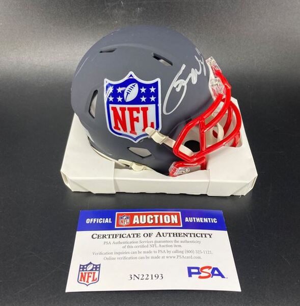 NFL - Commanders Tress Way Signed NFL Shield Mini Helmet