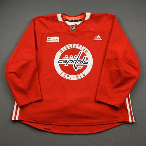 Image of Sill, Zach<br>Red Practice Jersey w/ MedStar Health Patch - CLEARANCE<br>Washington Capitals<br>#23