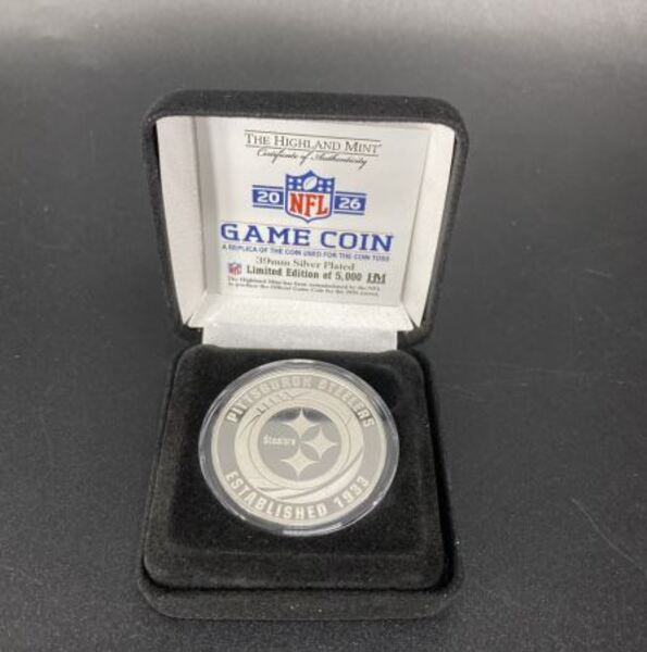 Steelers Silver Plated Flip Coin