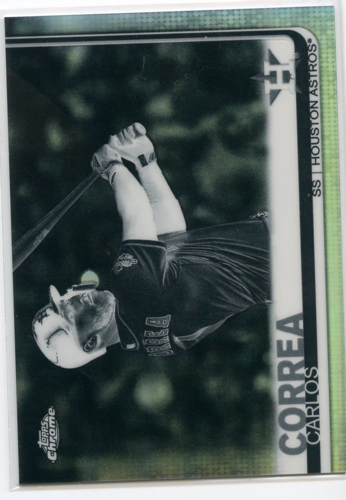 2019 Topps Chrome Negative Refractors #64 Carlos Correa