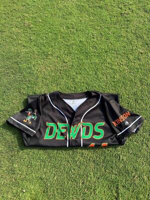 #16 Game Worn Black DEWDS Jersey