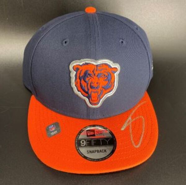 NFL - Bears Zavion Thomas Signed Hat With 2026 Draft Pin