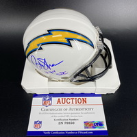 NFL - Chargers Pete Shaw Signed Mini Helmet