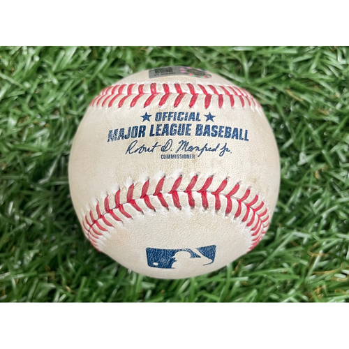 Game Used Baseball Cedric Mullins RBI single off Shawn Armstrong Mateo scores Top 6