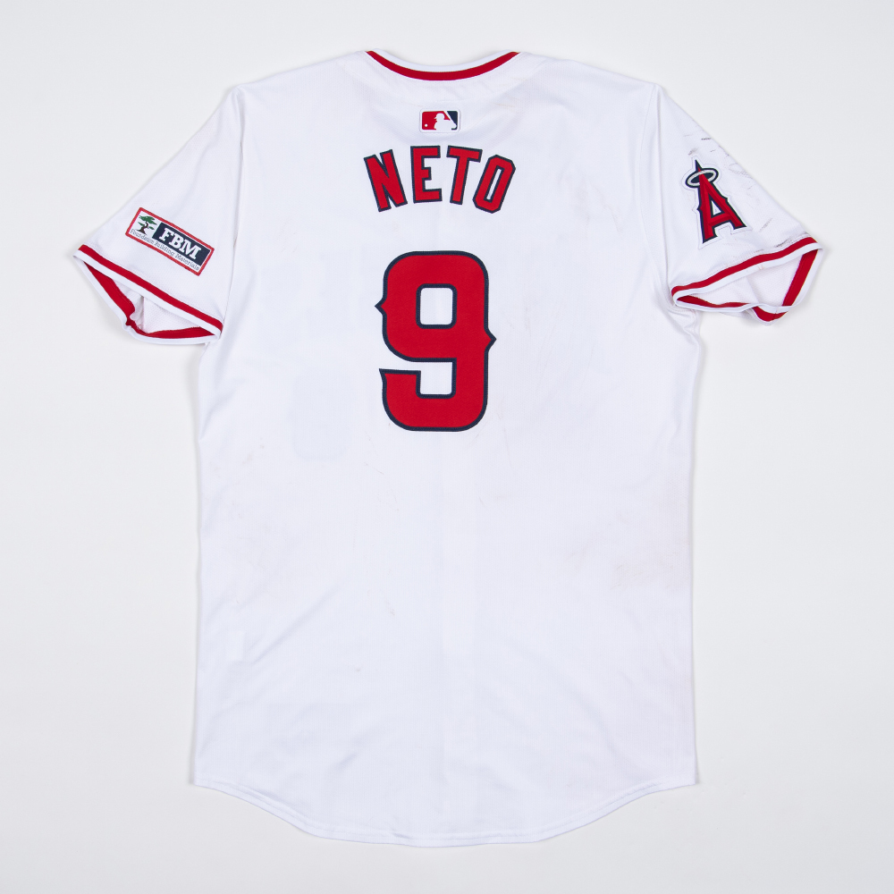 2024 Zach Neto Game Used White Jersey (7/10 + 8/3/24) | Los