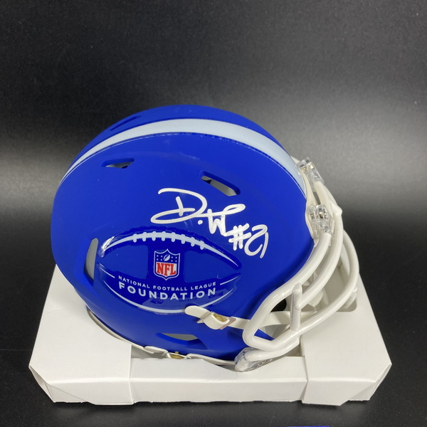 NFL - Giants Dexter Lawrence Signed Mini Helmet with NFL Foundation Logo