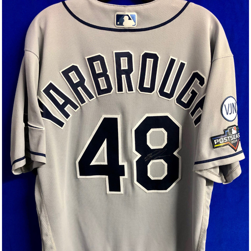 Photo of Team Issued Postseason Autographed Jersey: Ryan Yarbrough