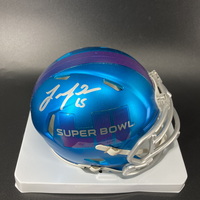 Red Cross - Eagles Lane Johnson Signed Super Bowl 52 Mini Helmet